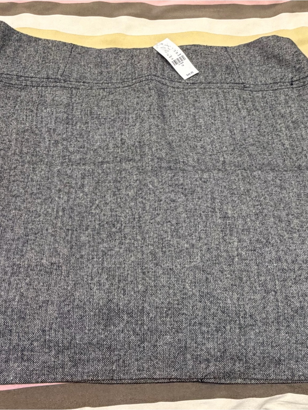 New York & Company Gray Midi Knit Skirt
